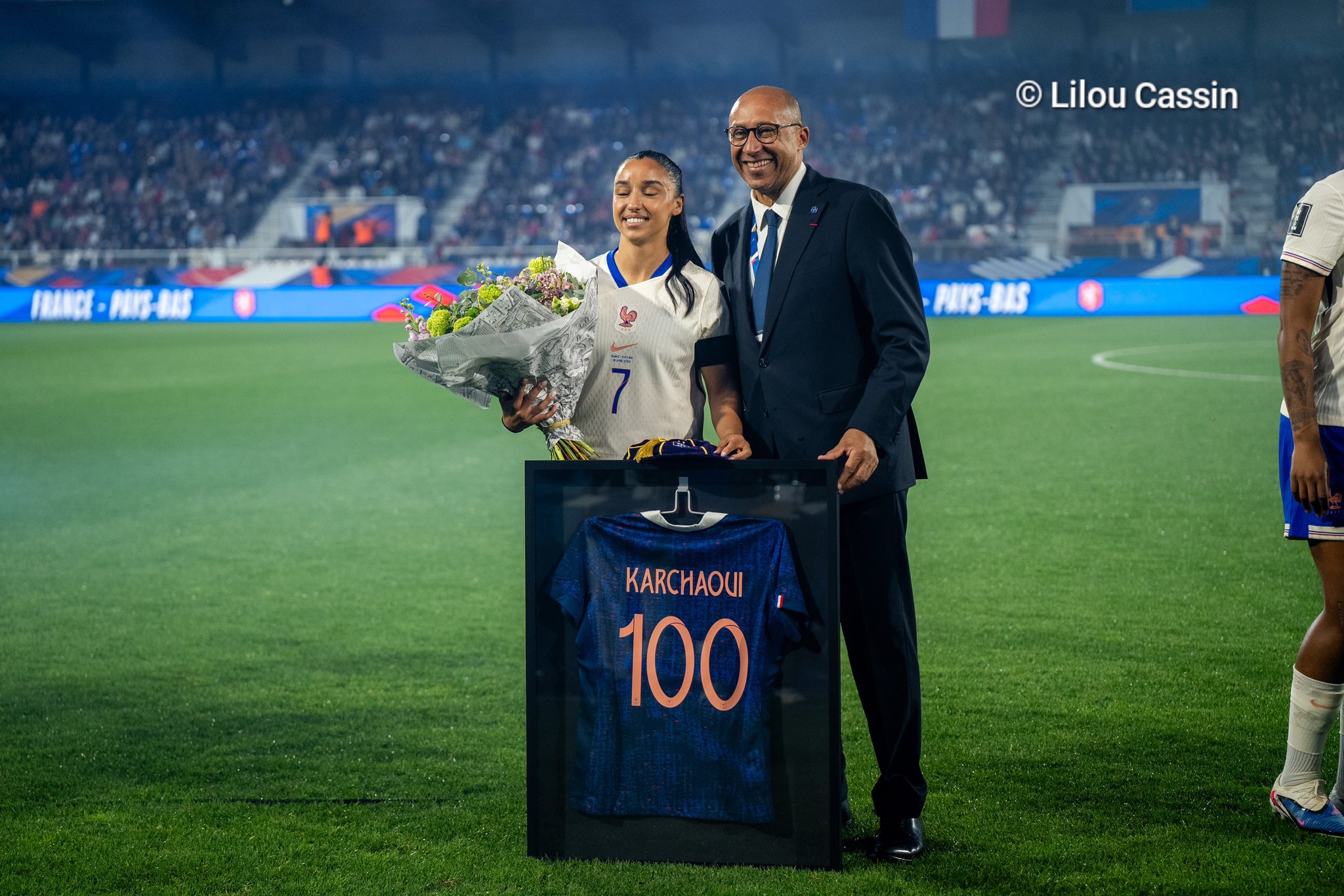 Sakina Karchaoui fête sa 100e sélection avec les Bleues face aux Pays-Bas