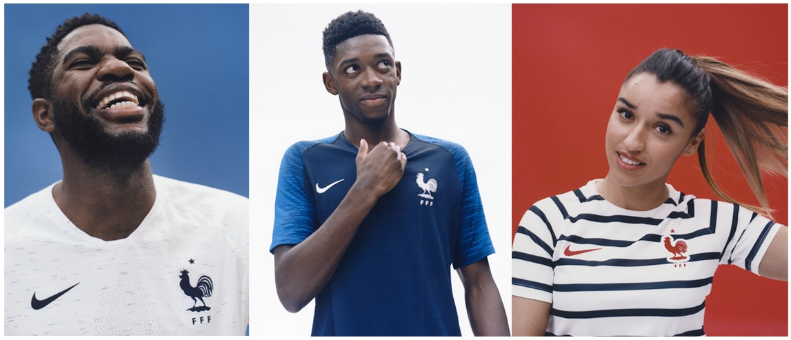 La FFF dévoile les nouveaux maillots de l'équipe de France