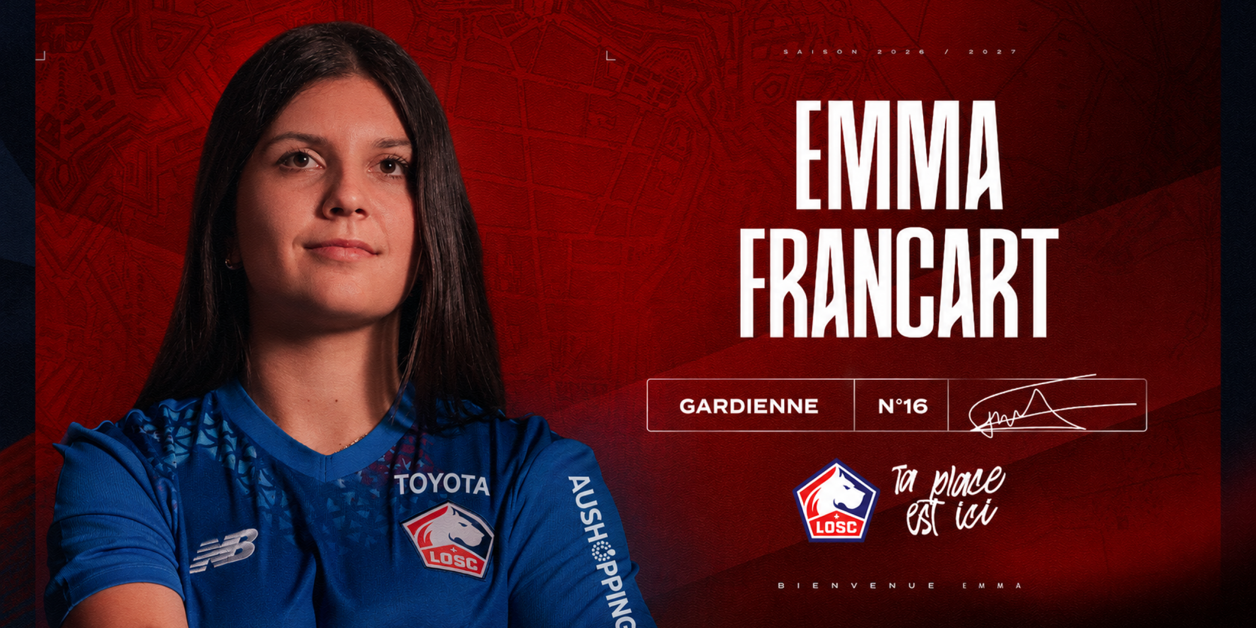 Emma Francart, nouvelle gardienne du LOSC