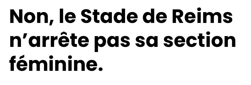 Non, le Stade de Reims n’arrête pas sa section féminine.